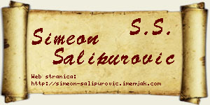 Simeon Šalipurović vizit kartica